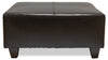 Addison Leath-Aire Ottoman - Blackberry 