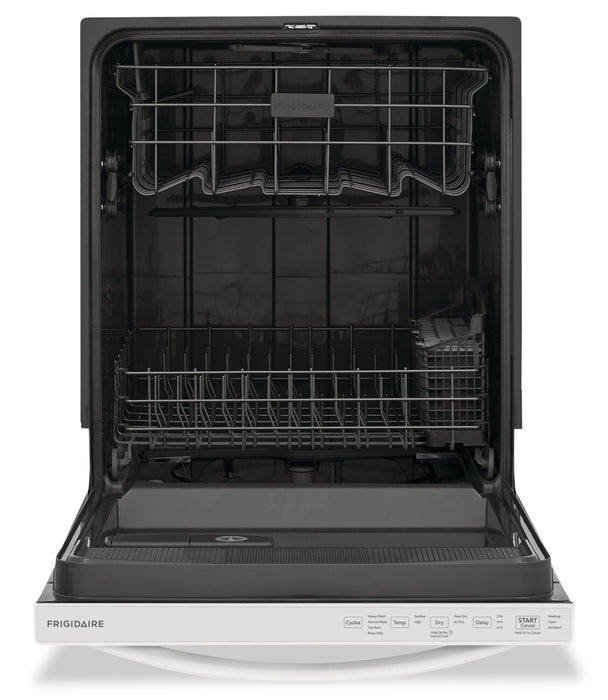 Lave-vaisselle encastré Frigidaire de 24 po et de 52 dBA avec commandes sur le dessus - blanc - FDPH4316AW 