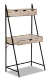 Bureau compact Norris de 31,5 po à 4 tiroirs - taupe