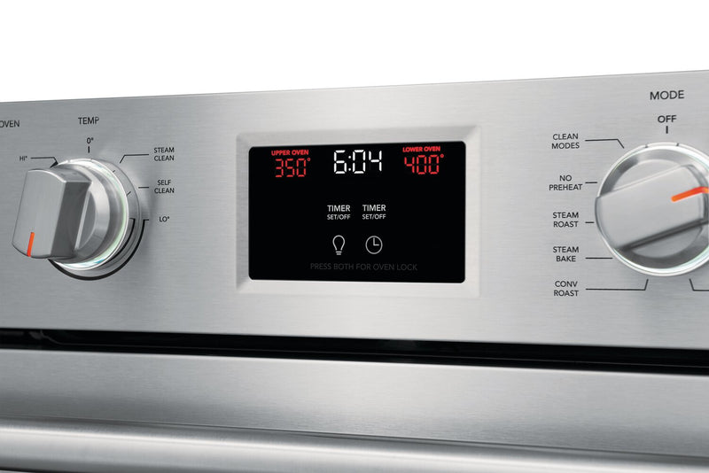 Four mural double électrique Frigidaire Professional de 5,3/5,3 pi³ et de 30 po avec convection totale - acier inoxydable Smudge-ProofMD - PCWD3080AF
