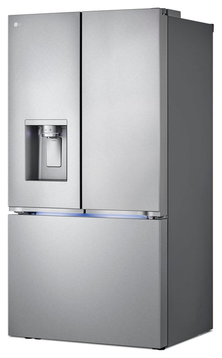 Réfrigérateur LG de 31 pi³ et de 36 po à portes françaises de profondeur standard MAXMC - acier inoxydable Smudge-ProofMD - LRYXS3106S