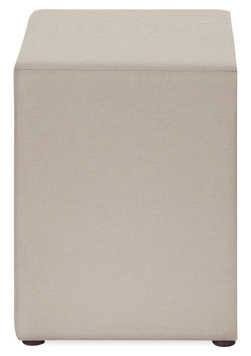 Table de nuit rembourrée Zara de 20,5 po (l) x 20,75 po (H) à 2 tiroirs - beige