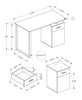 Remi Reversible Desk - Brown 