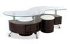 Savon Coffee Table with Two Ottomans 