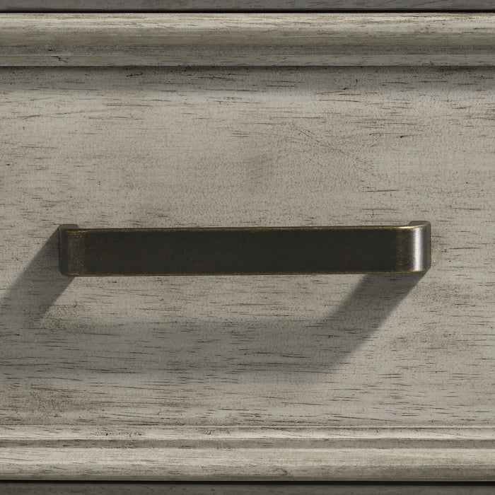Commode Levi de 30 po (L) x 30 po (H) à 3 tiroirs en bois - gris bois de grève