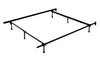 Twin/Full Metal Glider Bed Frame  - {Steel}Bed Frame