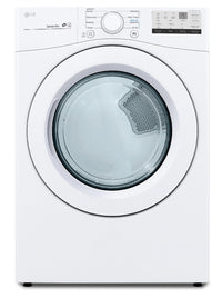  Sécheuse électrique LG de 7,4 pi³ - blanche - superposable - DLE3400W