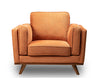 Kassia Linen-Look Chair - Orange 