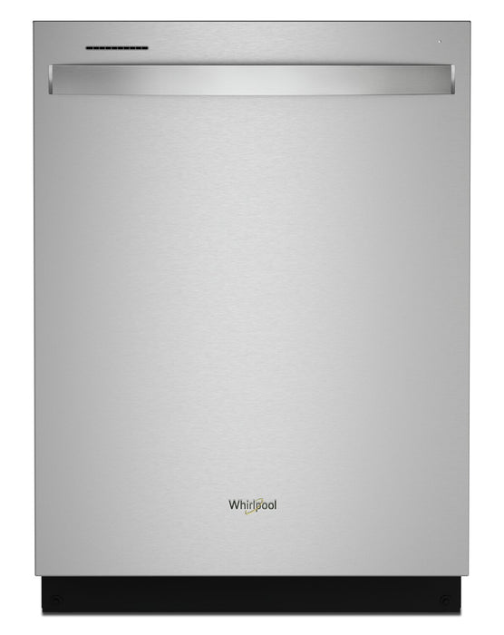Lave-vaisselle encastré Whirlpool de 24 po et de 50 dBA avec commandes sur le dessus - acier inoxydable résistant aux traces de doigts - WDT740SALZ