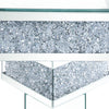 Rosie Coffee Table  - Glam style Coffee Table in Silver Medium Density Fibreboard (MDF)