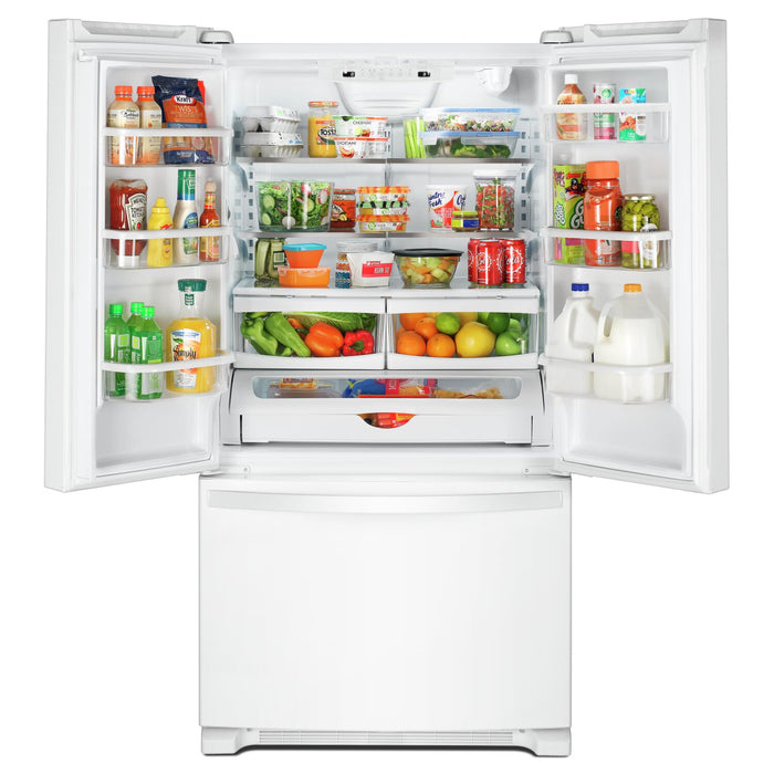 Réfrigérateur Whirlpool de 22 pi³ et de 33 po à congélateur inférieur - blanc - WRFF5333PW