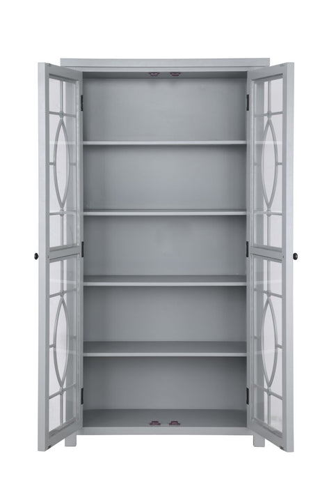 Armoire vitrée Athena de 36 po - grise