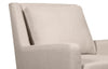 Adel Linen-Look Fabric Accent Chair - Beige - Contemporary style Accent Chair in Beige Plywood, Rubberwood