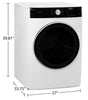 Midea 8 Cu. Ft. Electric Dryer - White - Stackable - MLE52N4AWW | Sécheuse électrique Midea de 8 pi³ - blanche - superposable - MLE52N4AWW