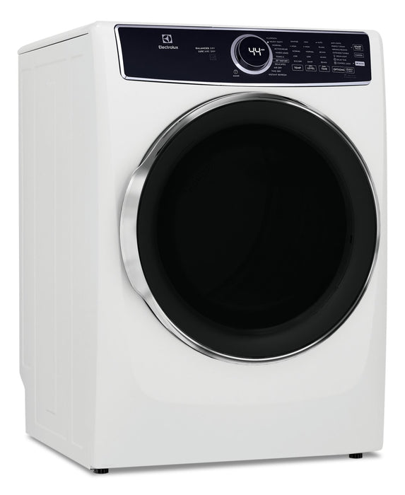 Sécheuse à gaz Electrolux de 8 pi³ avec vapeur - blanche - superposable - ELFG7637AW