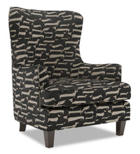  Fauteuil d’appoint à oreilles Sofa Lab de 32 po fabriqué au Canada en tissu - Peppercorn multicolore 