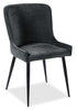 Verona 5pc Dining Set with Table & 4 Lexi Chairs, Culture Marbled Top, Metal, 42"W Round - Grey | Ensemble de salle à manger Verona 5 pièces en métal avec table ronde de 42 po (L), dessus en marbre synthétique et 4 chaises Lexi - gris