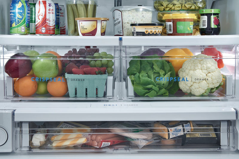 Réfrigérateur Frigidaire de 27,8 pi³ et de 36 po de profondeur standard à portes françaises - acier inoxydable noir - FRFS2823AD