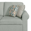Scott Living Haven 3-Piece Left-Facing Chenille Fabric Sleeper Sectional with Storage Chaise - Seafoam Blue | Sofa-lit sectionnel de gauche Haven de Scott Living 3 pièces en tissu de chenille avec fauteuil long de rangement - bleu écume de mer