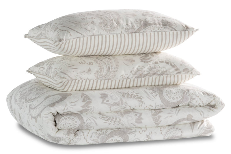 Ensemble d'édredon Indie Paisley 3 pièces pour très grand lit