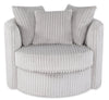 Midi Chenille Swivel Cuddler Chair - Groove Mist 