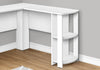 Eason 47" L-Shaped Office Desk with Shelf - White|Bureau en forme de L Eason de 47 po avec tablette - blanc