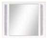 Ava Bedroom Dresser Mirror with LED Light, Glam - White | Miroir de commode de chambre à coucher somptueux Ava avec éclairage à DEL - blanc