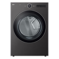  Sécheuse électrique intelligente LG de 7,4 pi³ avec vapeur - acier noir - superposable - DLEX6700B
