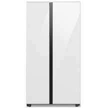 Réfrigérateur Samsung de 22,6 pi³ et de 36 po à compartiments juxtaposés avec zone de boissons Bever…