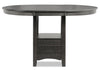 Dena Counter-Height Dining Table - Grey-Brown - Country style Dining Table in Grey-Brown Rubberwood