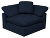 Eclipse 5-Piece Linen-Look Fabric Modular Sectional - Navy 