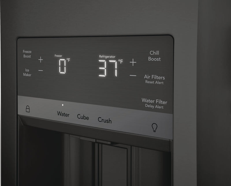 Réfrigérateur Frigidaire Gallery de 21,5 pi³ et de 36 po de profondeur comptoir à 4 portes françaises - acier inoxydable noir Smudge-ProofMD - GRMC2273CD