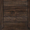 Morgan End Table - Brown - Rustic style End Table in Dark brown Reclaimed Wood, Pine, Plywood
