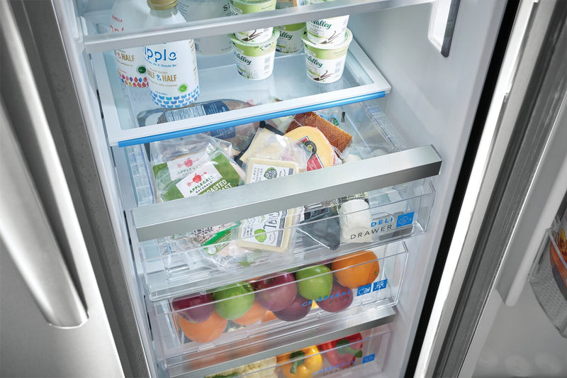 Réfrigérateur Frigidaire Gallery de 22,3 pi³ et de 36,1 po de profondeur comptoir à compartiments juxtaposés - acier inoxydable Smudge-ProofMD - GRSC2352AF