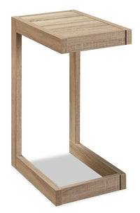Table de fauteuil Orrie de 11,75 po en forme de C - taupe