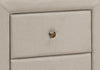 Zara Upholstered Bedside 2-Drawer Nightstand, 20.5"W x 20.75"H - Beige | Table de nuit rembourrée Zara de 20,5 po (l) x 20,75 po (H) à 2 tiroirs - beige