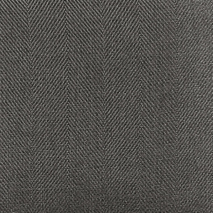 Chaise de salle à manger Elijah en tissu d’apparence lin et en métal - grise