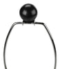 24" Black Textured Table Lamp with Drum Shade|Lampe de table texturée de 24 po noire avec abat-jour cylindrique
