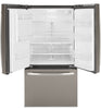 GE 25.5 Cu. Ft. French-Door Refrigerator with Exterior Ice and Water - GFE26JMMES - Refrigerator in Slate