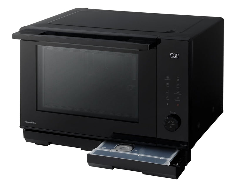 Four à micro-ondes de comptoir Panasonic de 1 pi³ avec four à la vapeur combiné et grande cavité de four plate - noir - NNDS59NB