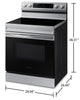 Samsung 6.3 Cu. Ft. Freestanding Electric Range with Wi-Fi - NE63A6111SS/AC 