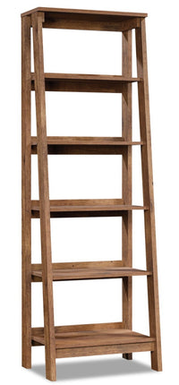 Bibliothèque Kyree de 23,54 po de type échelle à 5 tablettes - chêne antique