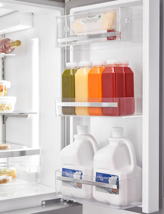 Réfrigérateur intelligent Bosch de série 800 de 20,8 pi3 et de 36 po de profondeur comptoir à portes françaises avec compresseur double