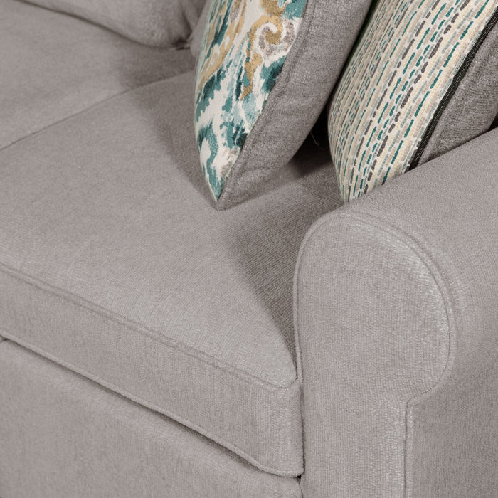 Sofa sectionnel de droite Haven de Scott Living 2 pièces en tissu de chenille - gris