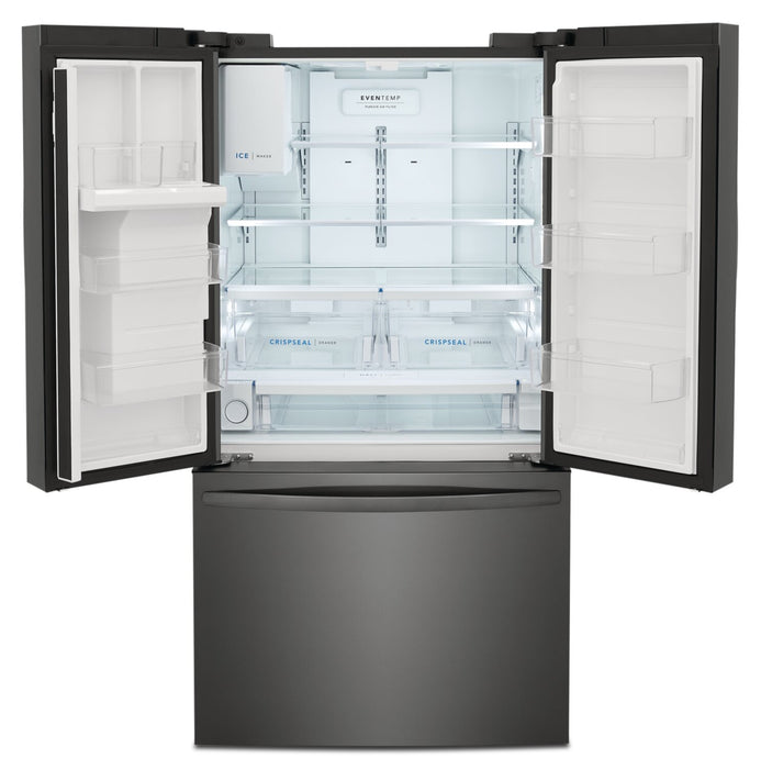 Réfrigérateur Frigidaire de 27,8 pi³ et de 36 po de profondeur standard à portes françaises - acier inoxydable noir - FRFS2823AD