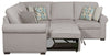 Scott Living Haven 2-Piece Left-Facing Chenille Fabric Sleeper Sectional - Grey | Sofa-lit sectionnel de gauche Haven de Scott Living 2 pièces en tissu de chenille - gris