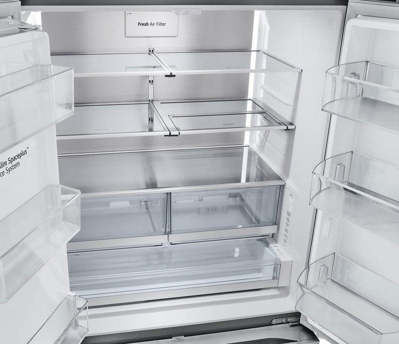 Réfrigérateur LG de 26 pi³ et de 36 po à portes françaises de profondeur comptoir MAXMC - acier inoxydable Smudge-ProofMD - LRYXC2606S