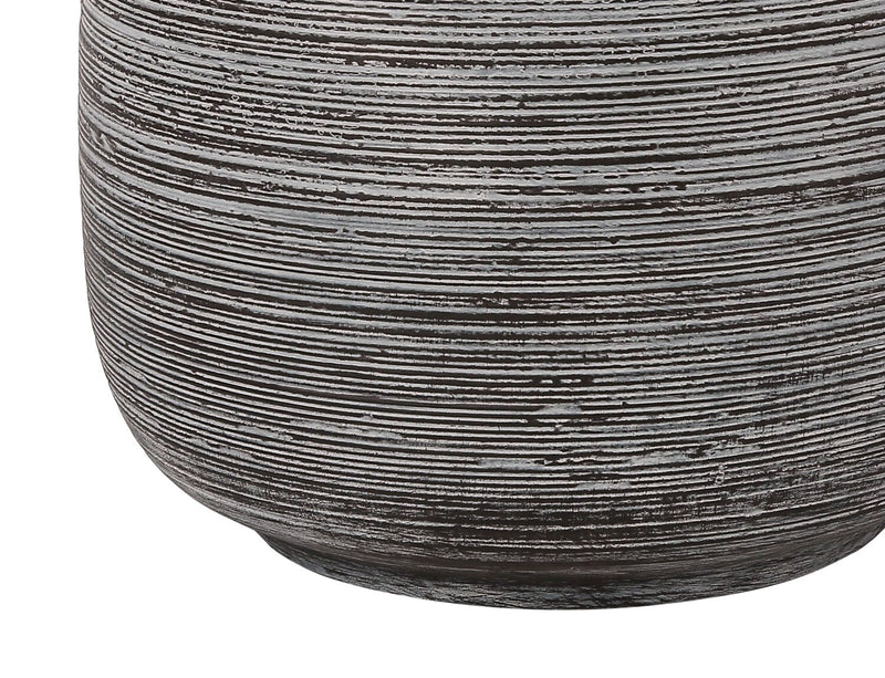 Lampe de table de 19 po en céramique texturée grise