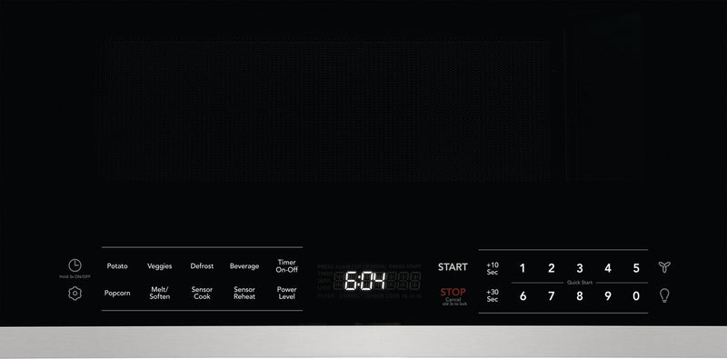 Four à micro-ondes à hotte intégrée Frigidaire Gallery de 1,9 pi³ avec cuisson par capteur et intérieur Effortless CleanMC - acier inoxydable Smudge-ProofMD - GMOS1964AF