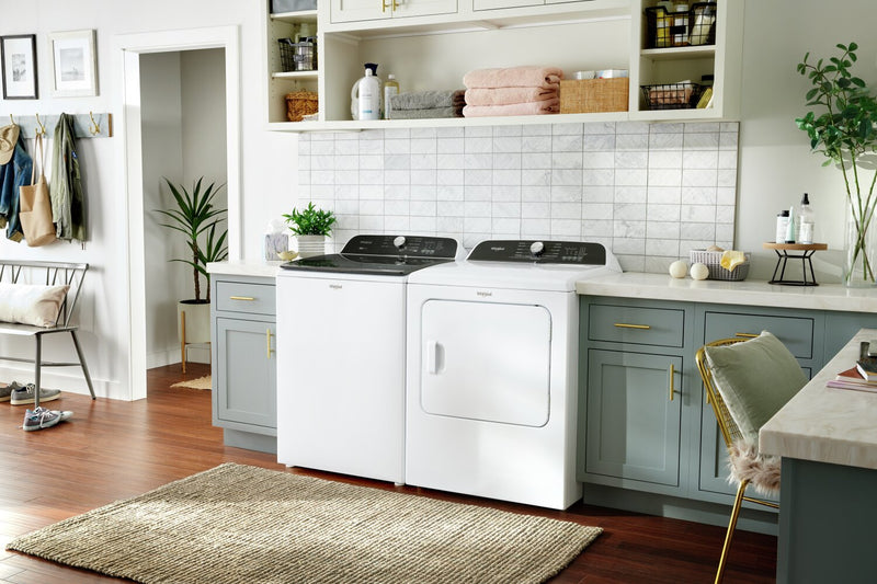 Laveuse à chargement par le haut de 6,1 pi³ avec agitateur amovible et sécheuse à gaz de 7 pi³ de Whirlpool